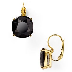 Kate Spade • Gold + Black Leverback Drop Earrings